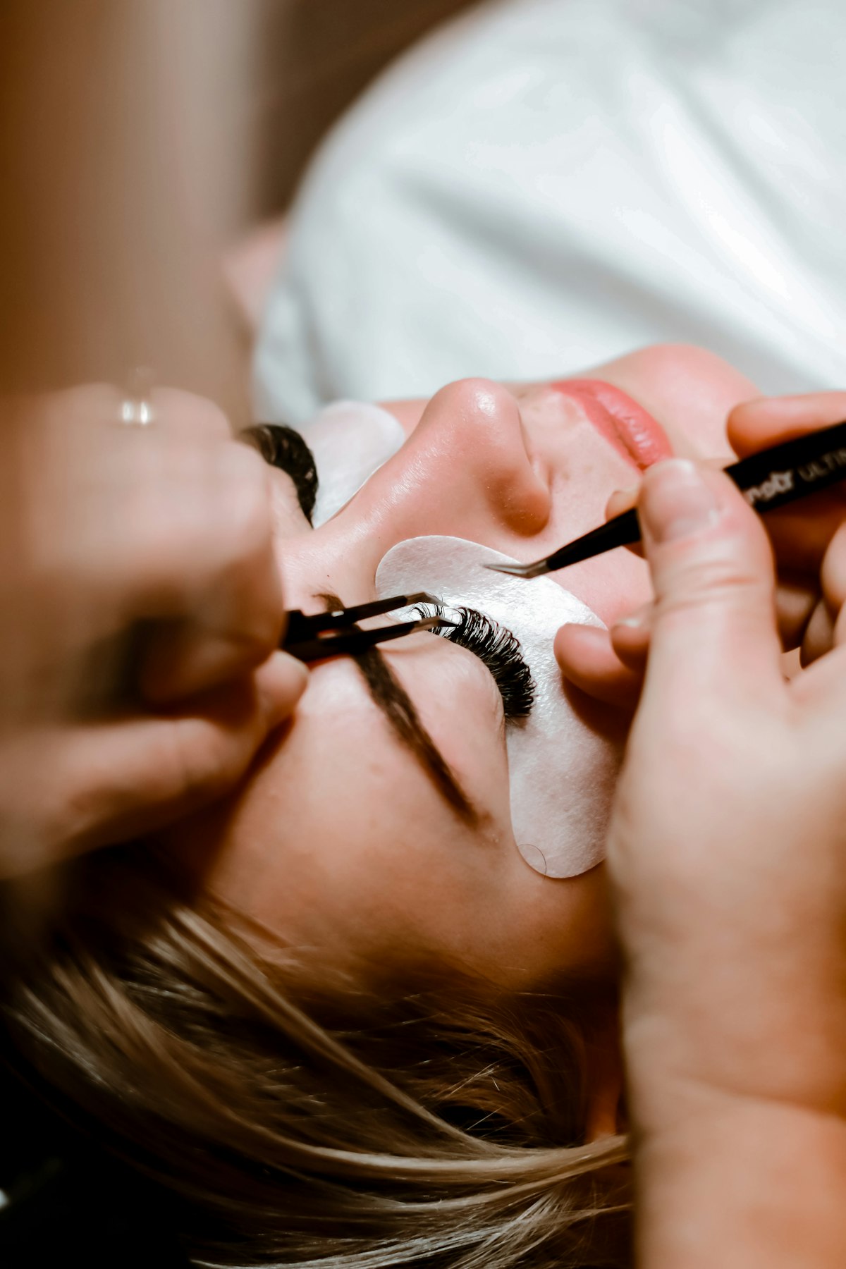 Lash extension application at Believe In Yourself Spa in Arvada, CO